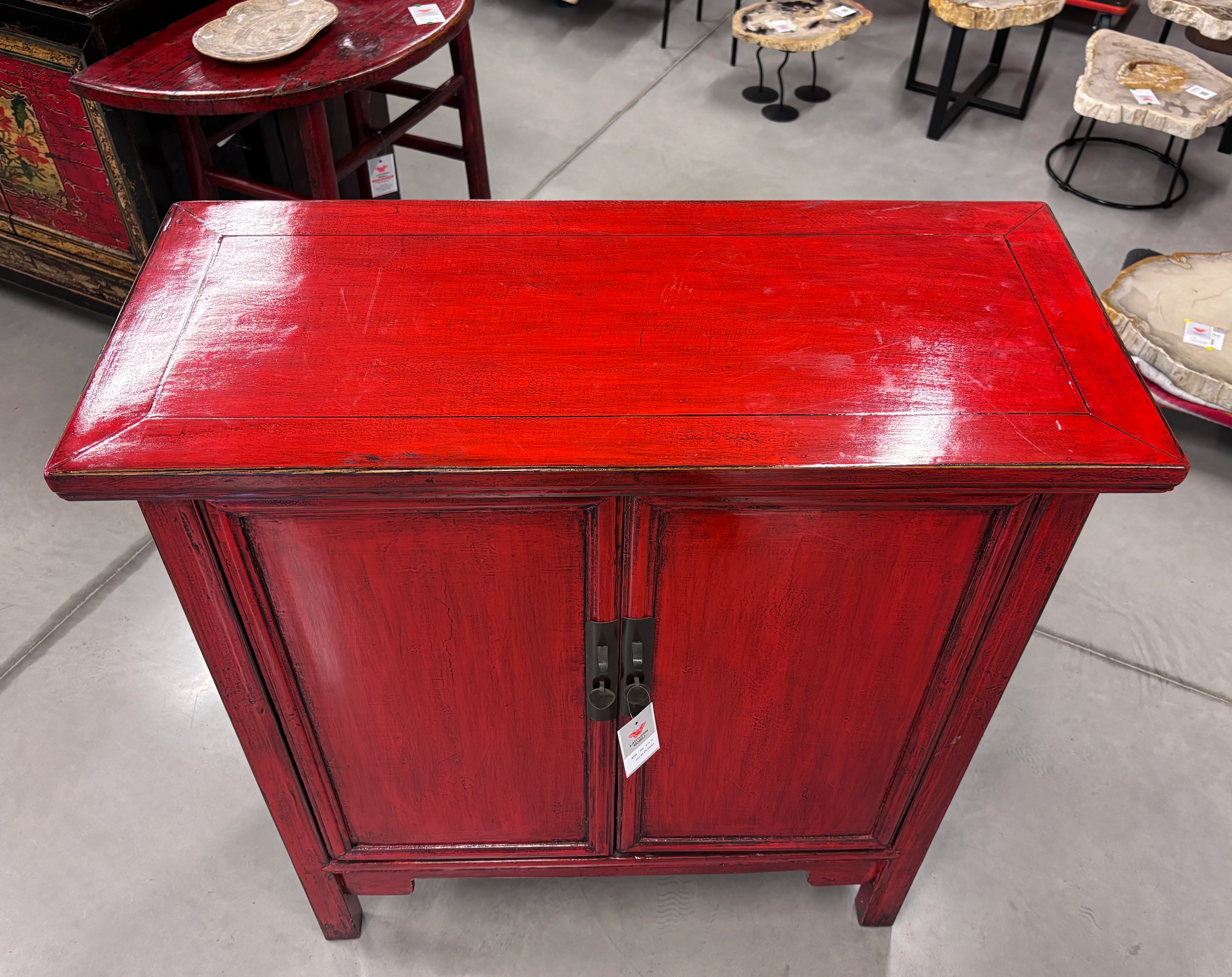 CREDENZA ALTA LACCA ROSSA - Image 8